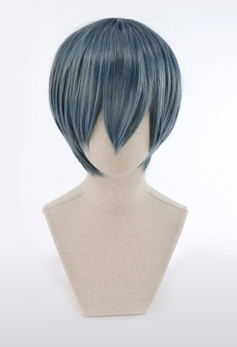 Aegean Blue Short Straight Hair Wig