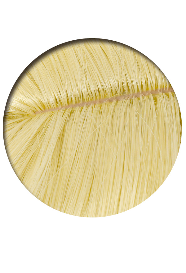 Halloween Party Wear Golden Wig with Two Hair Ties