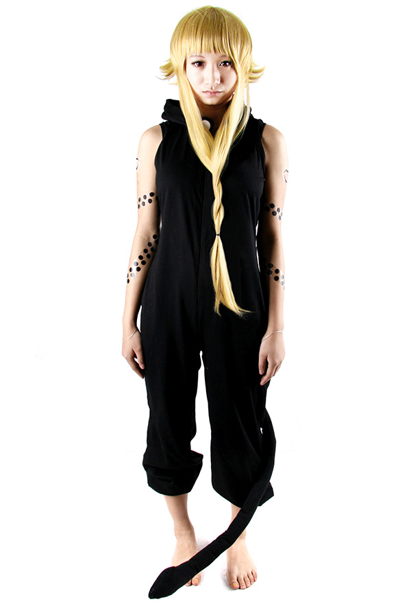 Gothic Witch Hooded Jumpsuit Black Uniform Cloth Sleeveless Halloween Costume Bodysuit Gothic Witch Hooded Jumpsuit Black Uniform Cloth Sleeveless Halloween Costume Bodysuit