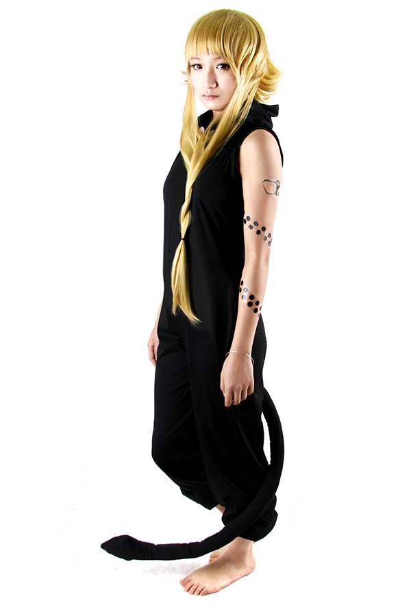 Gothic Witch Hooded Jumpsuit Black Uniform Cloth Sleeveless Halloween Costume Bodysuit Gothic Witch Hooded Jumpsuit Black Uniform Cloth Sleeveless Halloween Costume Bodysuit
