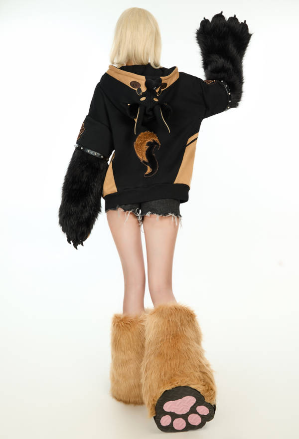 German Shepherd Black Paw Hoodie Daily Wear German Shepherd Black Paw Hoodie Daily Wear