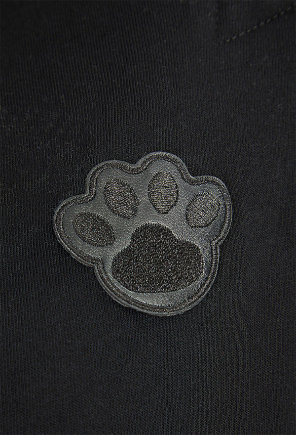 French Bulldog Hoodie Black and Gray Furry Paw Hoodie Daily Wear