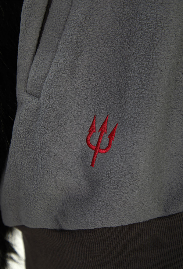 Demon Sheep Hoodie Black Plush Paw Hoodie Daily Wear Demon Sheep Hoodie Black Plush Paw Hoodie Daily Wear