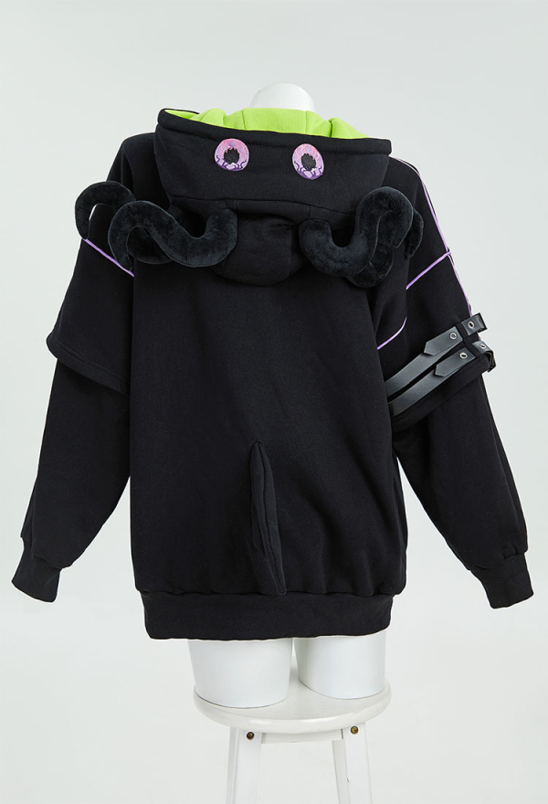 Cthulhu Kitten Design Furry Paw Hoodie Octopus Foot Hooded Sweatshirt Cthulhu Kitten Design Furry Paw Hoodie Octopus Foot Hooded Sweatshirt