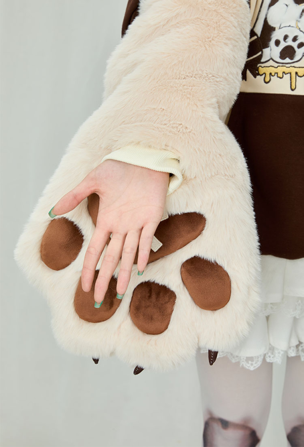 Easter Bunny Paw Hoodie Rabbit Ear Printed Hoodie Daily Wear