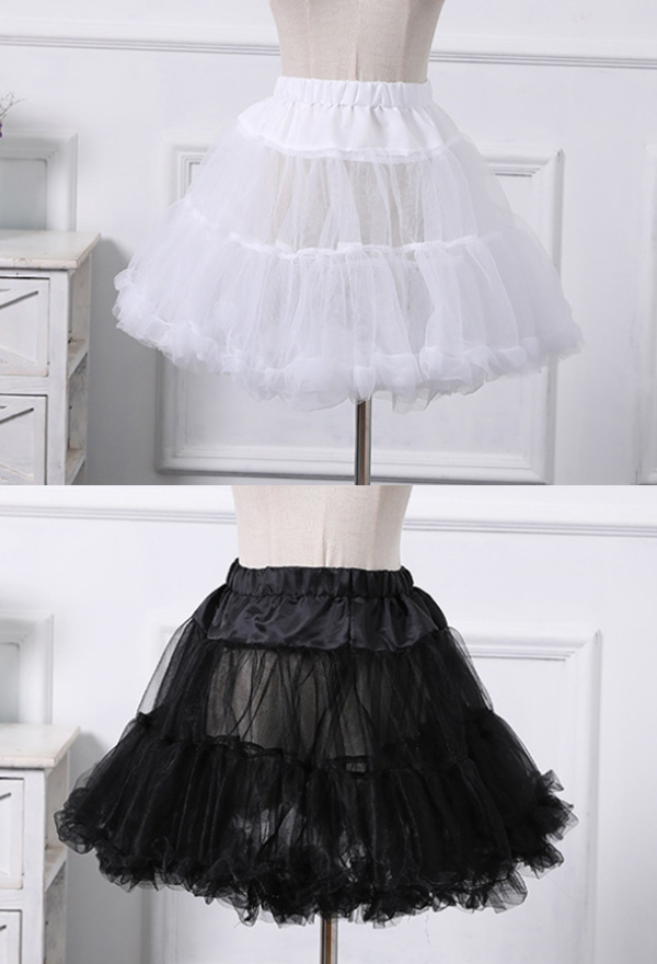 Women Petticoat Lolita Short Skirts Tutu Crinoline Underskirt
