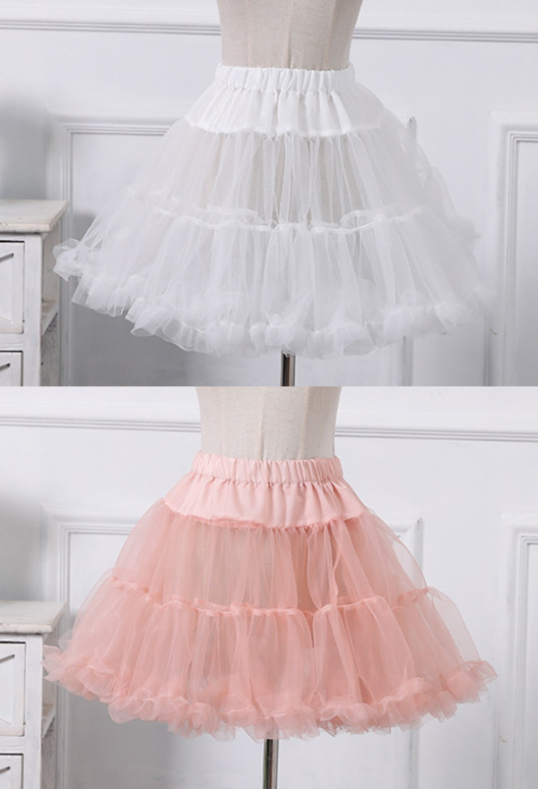 Women Petticoat Lolita Short Skirts Tutu Crinoline Underskirt