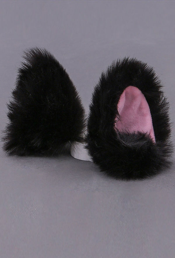 E-Girl Cute Furry Cat Ear Hair Clips Halloween Anime Cosplay Accessory
