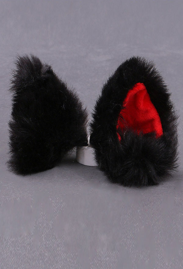 E-Girl Cute Furry Cat Ear Hair Clips Halloween Anime Cosplay Accessory