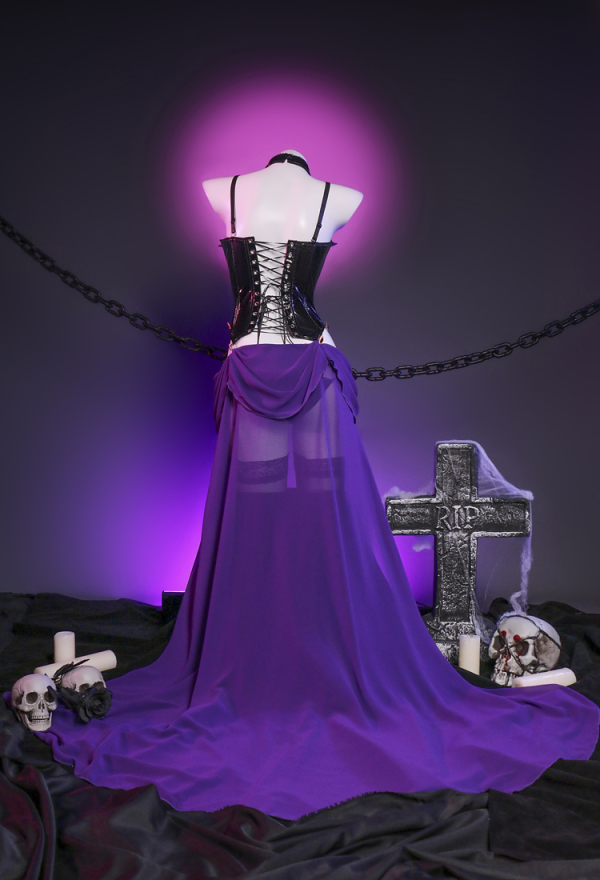 Love Healer Women Gothic Sexy Front Hollow High Slit PU Leather Sexy Lingerie Set Corset and Thong with Choker and Thigh Socks Love Healer Women Gothic Sexy Front Hollow High Slit PU Leather Sexy Lingerie Set Corset and Thong with Choker and Thigh Socks