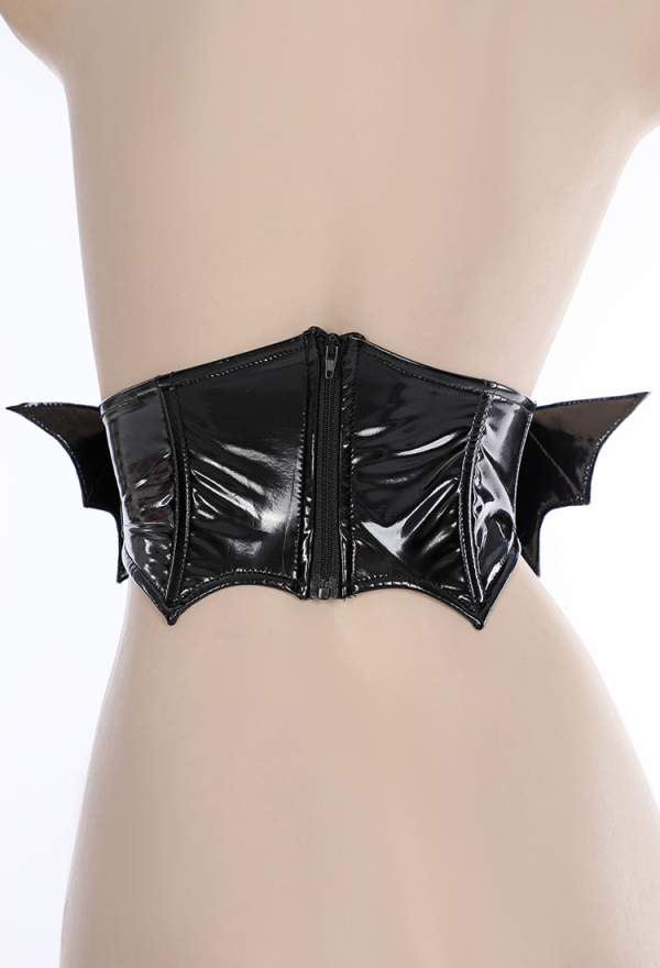 AFTER DUSK Gothic Dark Bat Style Corset Black Bat Wings Style Lace-up Corset AFTER DUSK Gothic Dark Bat Style Corset Black Bat Wings Style Lace-up Corset
