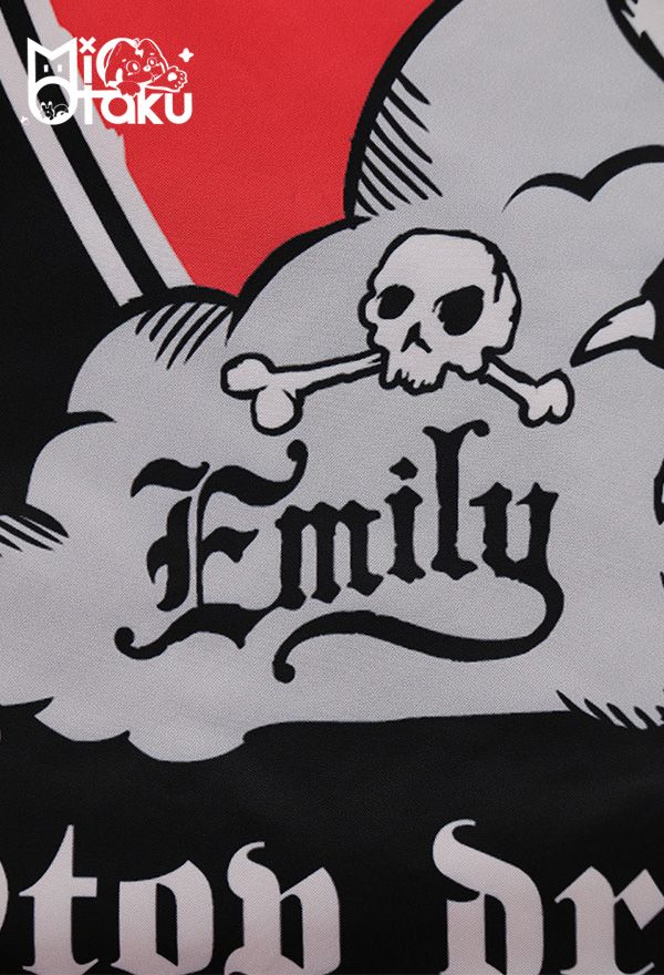 Emily the Strange Halloween Gothic Black Print Wall Hanging Tapestry 60x40 Inch
