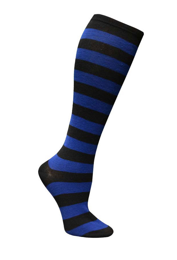 E-girl Fashion Stripe Knee High Socks School Style Polyester Stockings Leg Warmer