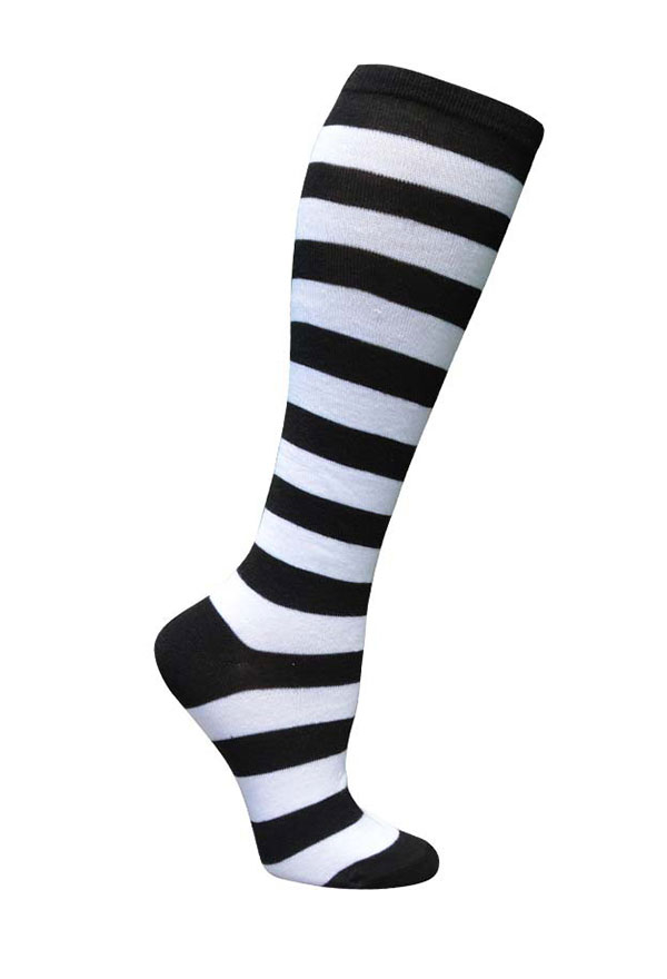E-girl Fashion Stripe Knee High Socks School Style Polyester Stockings Leg Warmer