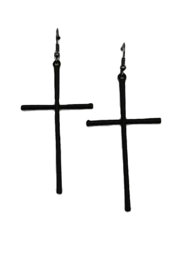 Woman Fashion Jewelry Gothic Casual All-match Drop Earring Alloy Earring Cross Dangle Drop Earrings