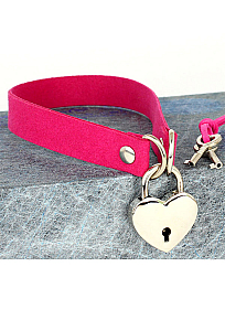 Gothic Casual Heart Lock Choker Punk Style Velvet Choker With Keys