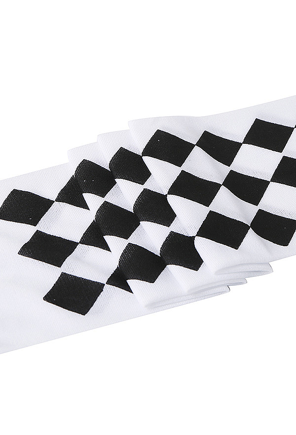 Cosplay Costume Halloween Gothic Asymmetrical Half and Half Over-the-Knee Socks Clown Socks Checkered and Striped Mismatched Thigh-high Stockings