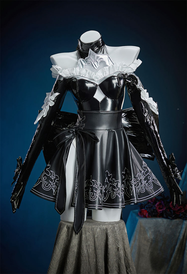 Cosplay Costume Black High-waisted Half Skirt with Bow