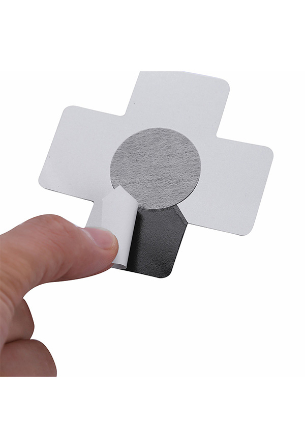 Black Disposable Ultra-Thin Cross Shape Nipple Covers 10 Pairs