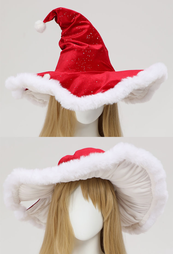 Meowcos.com Cute Red Mushroom Hat With Heart Print