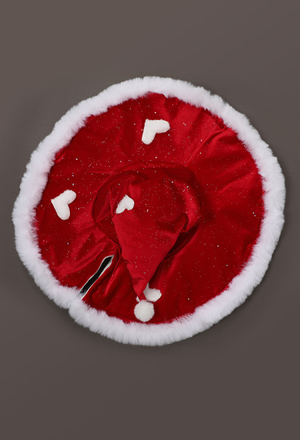 Meowcos.com Cute Red Mushroom Hat With Heart Print