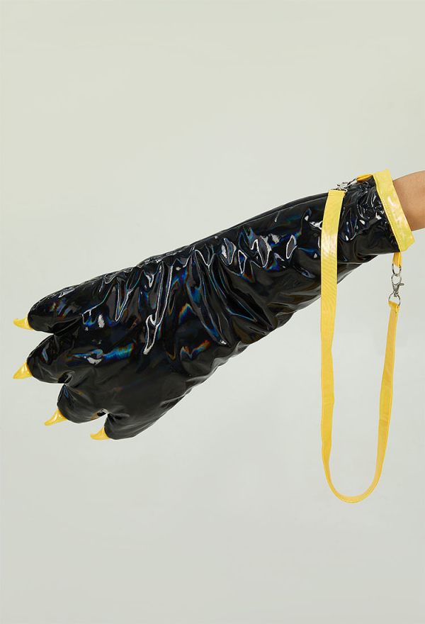 Shiny PU Leather Paw Gloves Cosplay Accessory Three-Dimensional Large Cat Paw Shiny PU Leather Paw Gloves Cosplay Accessory Three-Dimensional Large Cat Paw