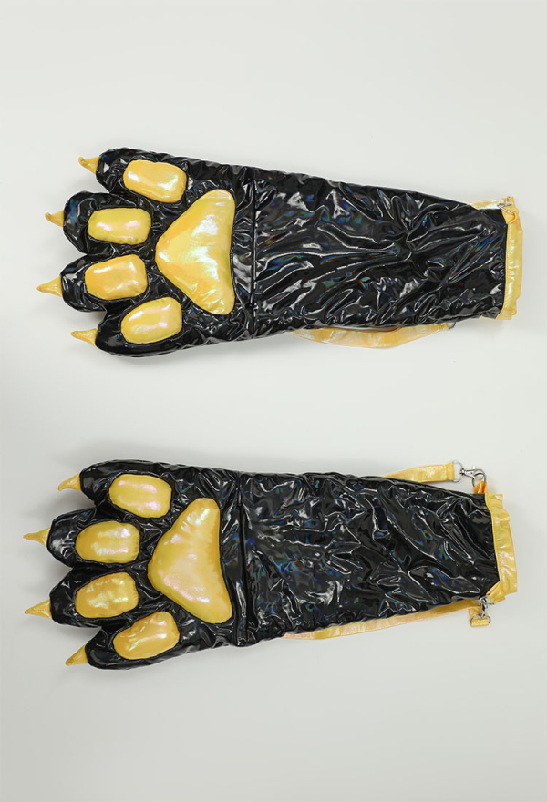 Shiny PU Leather Paw Gloves Cosplay Accessory Three-Dimensional Large Cat Paw Shiny PU Leather Paw Gloves Cosplay Accessory Three-Dimensional Large Cat Paw