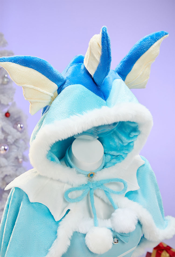 Cute Monster Plush Cloak Hooded Fluffy Cape