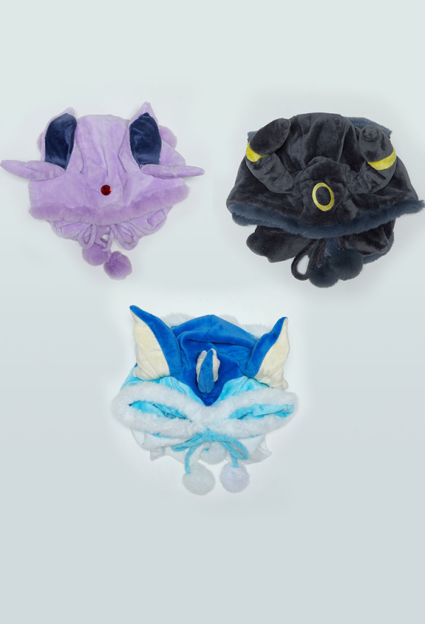 Cute Monster Plush Cloak Hooded Fluffy Cape