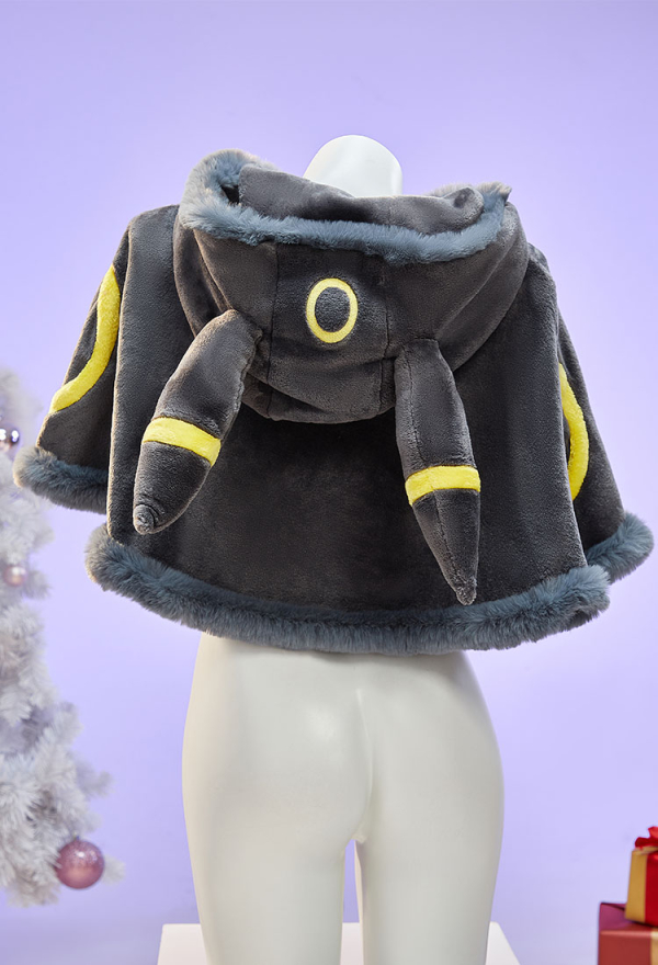 Cute Monster Plush Cloak Hooded Fluffy Cape