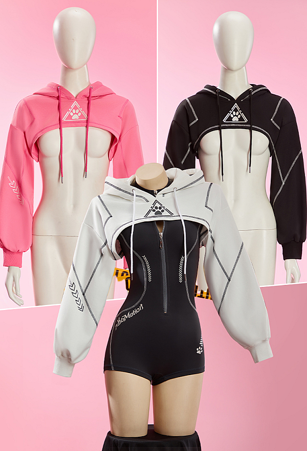 Cyber Style Yoga Jacket Long-sleeved Hooded Bolero Jacket
