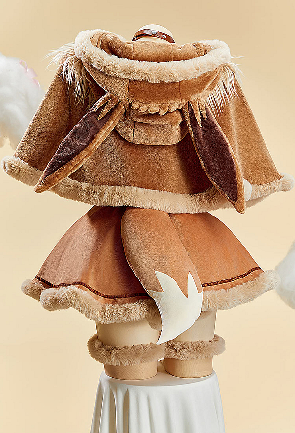 Cute Monster Plush Cloak Hooded Fluffy Cape