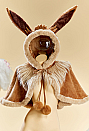Cute Monster Plush Cloak Hooded Fluffy Cape