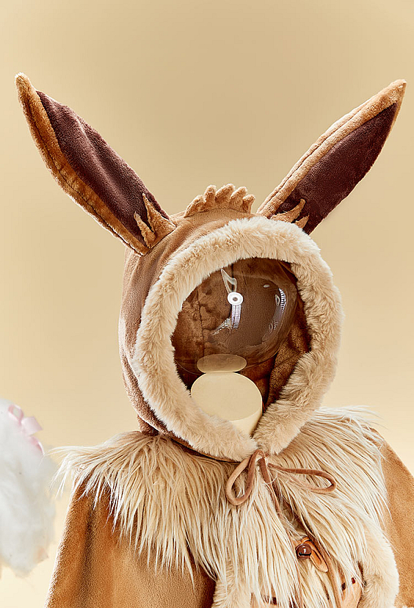 Cute Monster Plush Cloak Hooded Fluffy Cape