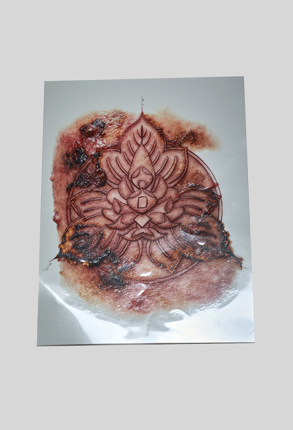 Silent Hill F Shimizu Hinako A4 Back Tattoo Sticker Family Crest Tattoo Sticker