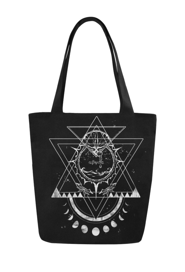 Gothic Alternative Fashion Beach Canvas Bag Black Dark Pentagram Prints Reusable Tote Bag for Beach Travel Gothic Alternative Fashion Beach Canvas Bag Black Dark Pentagram Prints Reusable Tote Bag for Beach Travel
