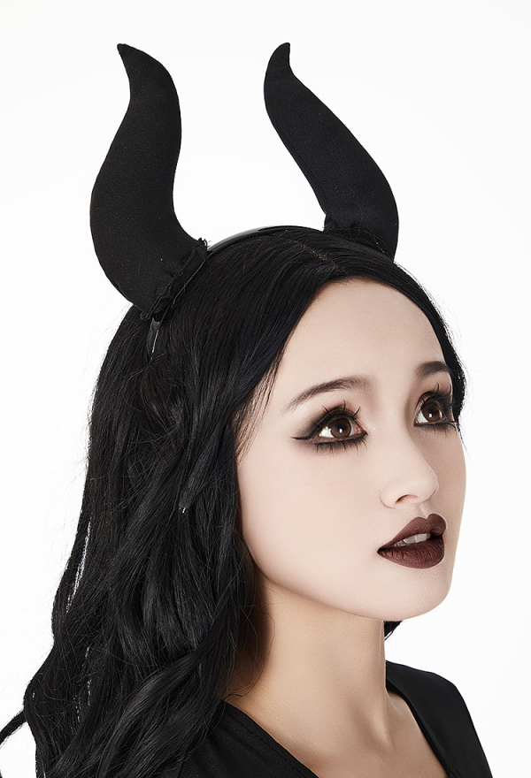 MIDNIGHT DEVIL Gothic Vintage Succubus Style Dress Black Halloween Dress with Removable Wings