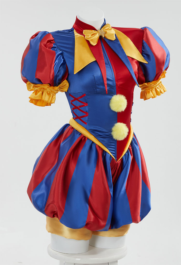 Halloween Cosplay Costume Blue Red Jumpsuit and Hat with Gloves and Socks Halloween Cosplay Costume Blue Red Jumpsuit and Hat with Gloves and Socks