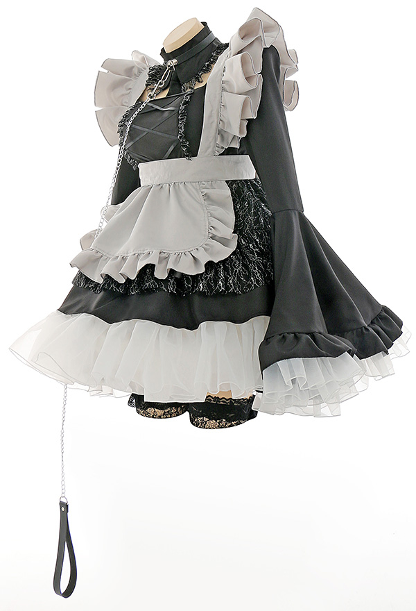 Spell on U Gothic Kawaii Flare Sleeves Maid Dress Halloween Cosplay Costume