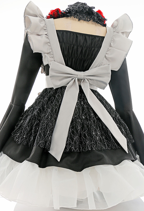 Spell on U Gothic Kawaii Flare Sleeves Maid Dress Halloween Cosplay Costume