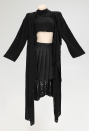 DARK BREATH Gothic Hooded Coat Black Post-apocalyptic Coat