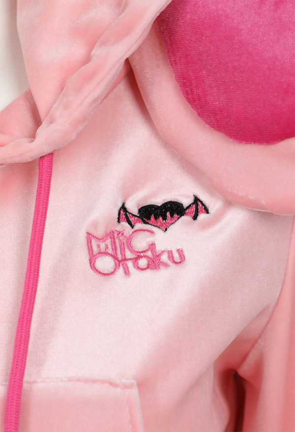 Sports Tracksuit Set Pink Bunny Hooded Top and Pants with Pom-pom Accessories Sports Tracksuit Set Pink Bunny Hooded Top and Pants with Pom-pom Accessories