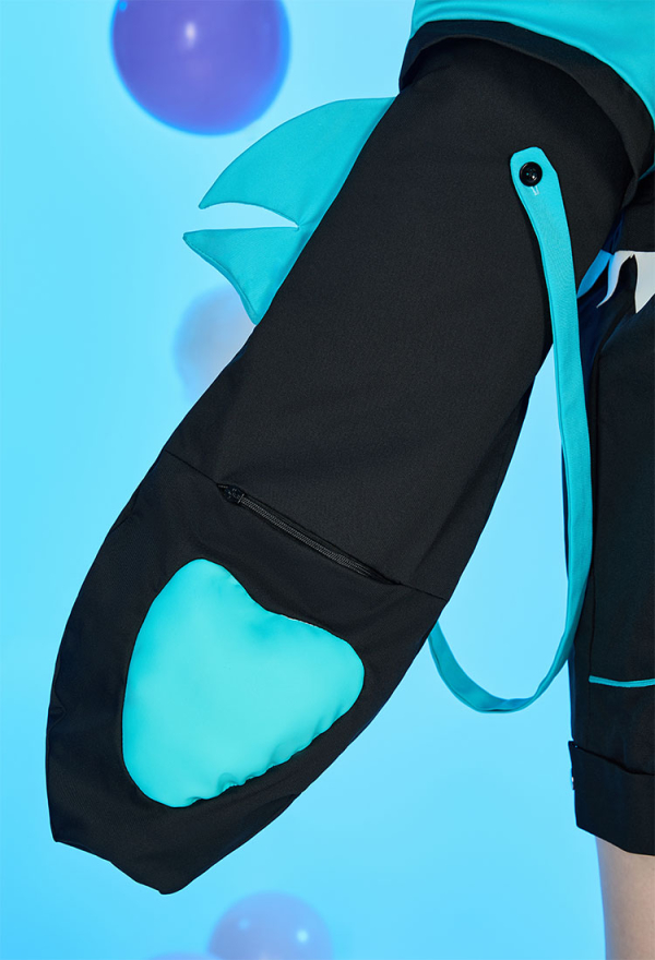Shark Hoodie Black and Blue Paw Hoodie Daily Wear