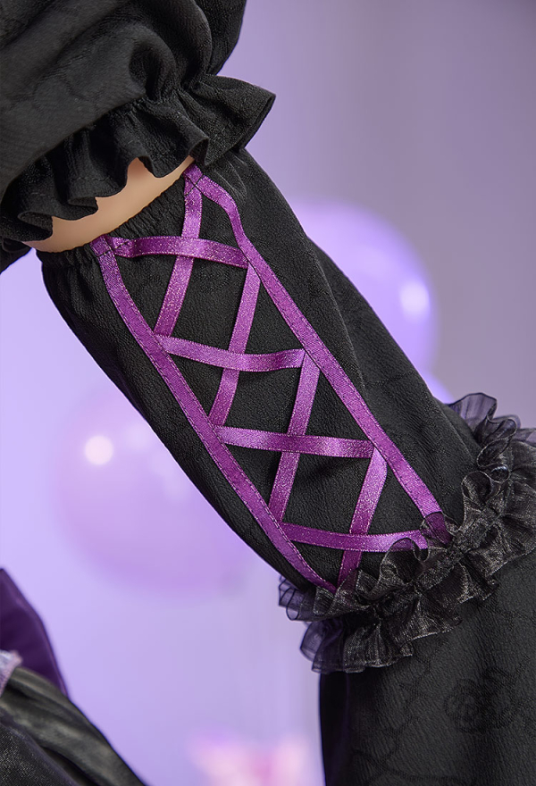 Anime Doll Derivative Halloween Witch Costume Set Gothic Lolita Dress with Cape and Hat
