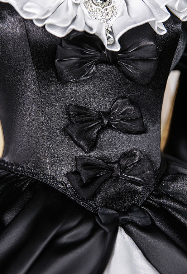 Halloween Cosplay Costume Dress with Pantyhose and Veil