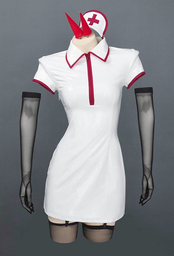 Power Women Halloween Sexy Nurse Cosplay Costume