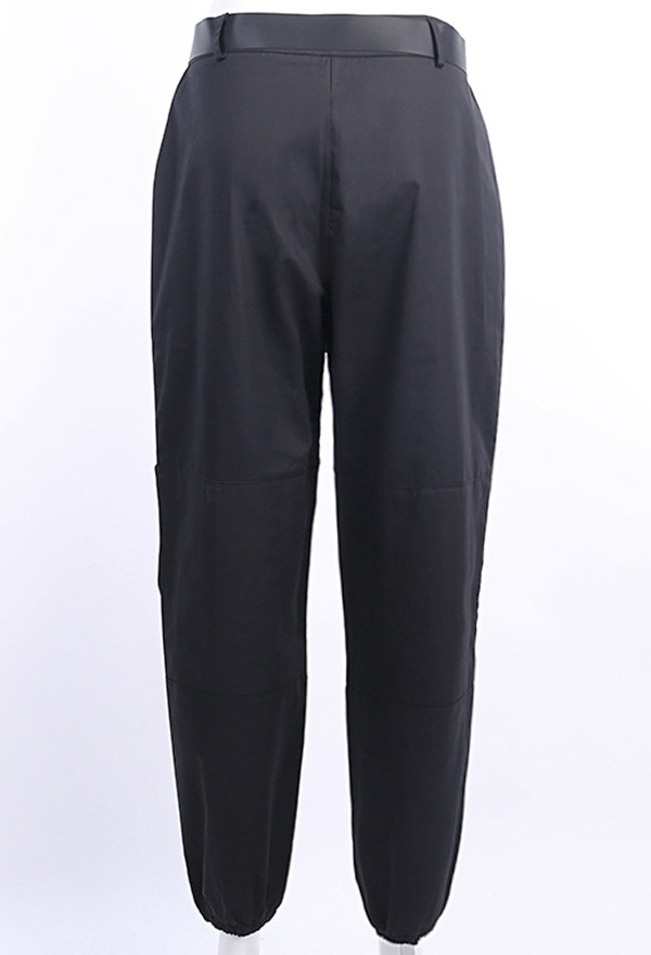 Gothic Fashion Casual BF Pants Street Style Black Polyester Multi-Pockets Overalls Pants Gothic Fashion Casual BF Pants Street Style Black Polyester Multi-Pockets Overalls Pants