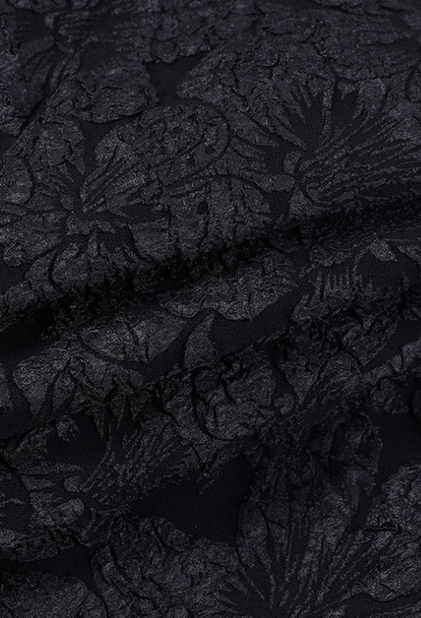 Women Gothic Vampire Lace Cross Decorated Floral Pattern A-Line Mini Dress