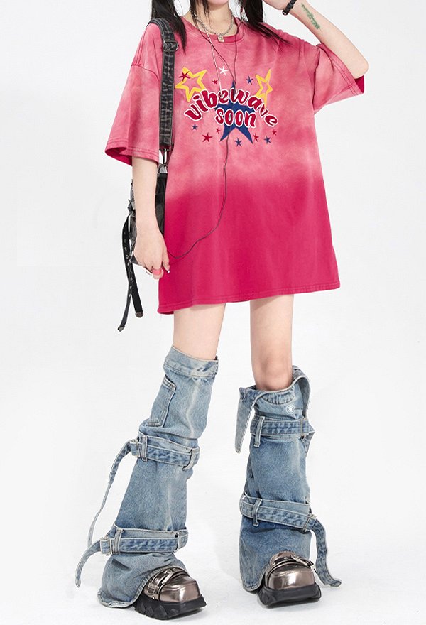 Dreamcatcher Y2K Hot Girls Retro Style Dark Blue Frayed Hem Denim Pleated Mini Skirt
