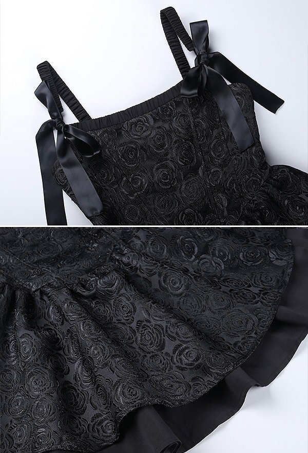 Hot Girl Gothic High Waist Bodycon Mini Dress Jacquard Design Mini Cami Dress